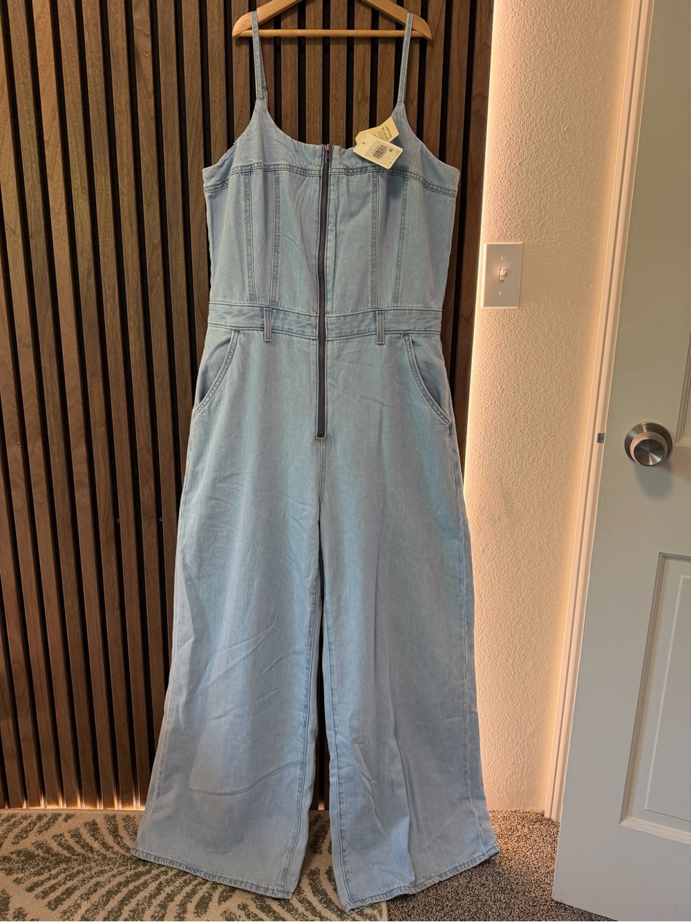 Levi’s Jumpsuit with Front Zip - Light Blue Denim